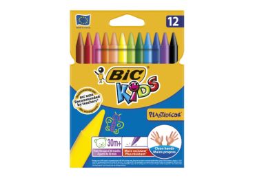 BIC CRAYONS PLASTIC (1x 12 PCS)